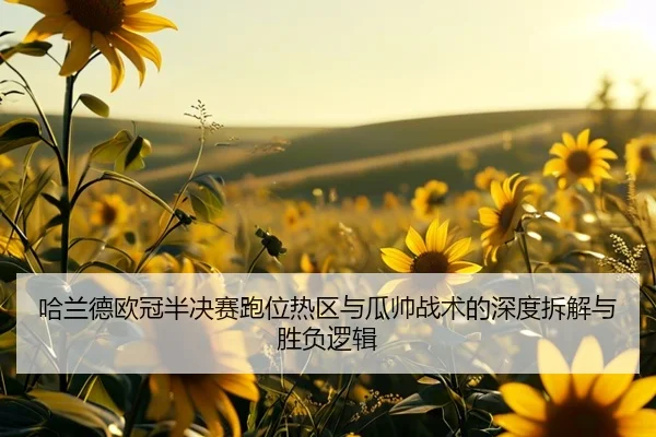 哈兰德欧冠半决赛跑位热区与瓜帅战术的深度拆解与胜负逻辑